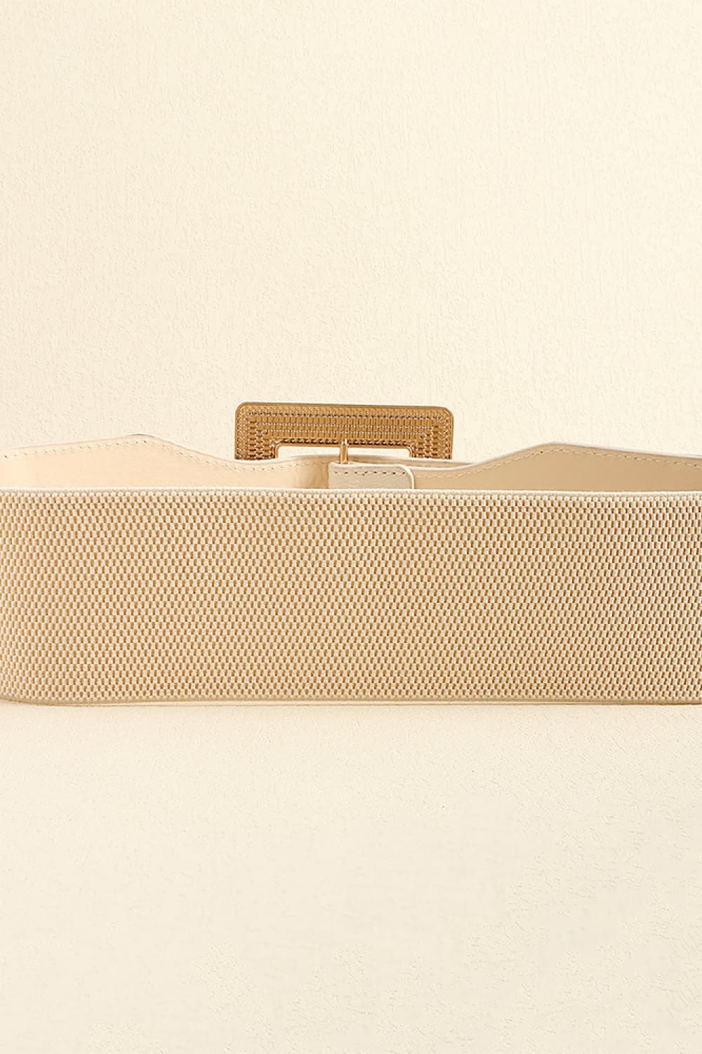 Ivory or Chestnut PU Leather Belt