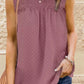 ROSE&THORN Full Size Smocked Tie Back Frill Trim Tank