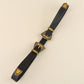 Jessica Anne Beauty Double Buckle PU Leather Belt