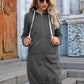 Full Size Zip-Up Longline Hoodie with Pockets