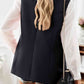 Double-Breasted Sleeveless Blazer