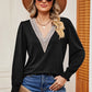 V-Neck Long Sleeve T-Shirt
