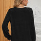 Ruched Round Neck Flounce Sleeve T-Shirt