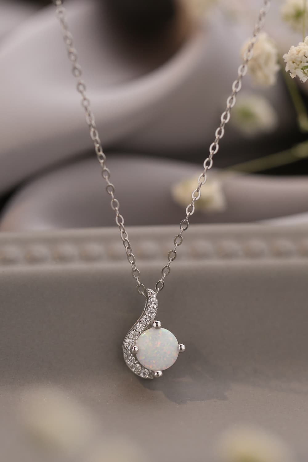 Women's Sweet Beginnings Opal Pendant Necklace