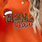 Christmas Themed Round Neck Letter Graphic Long Sleeve Sweatshirt
