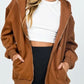 M&Matilda Zip-Up Drawstring Hoodie
