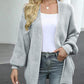Drop Shoulder Balloon Sleeve Cardigan