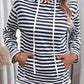 Full Size Striped Long Sleeve Hoodie