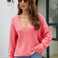 M&Matilda V-Neck Center Seam Sweater