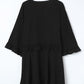 V-Neck Ruffled Mini Dress