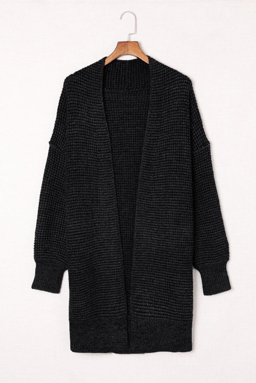 Women's Heathered Open Front Longline Cardigan