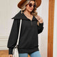Full Size Half-Zip Collared Sweatshirt