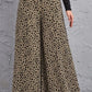 Women's Animal Print High-Rise Pants Culottes