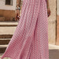 Printed Tied Wide Leg Pants
