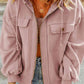 Hannah Full Size Zip-Up Drawstring Hooded Jacket