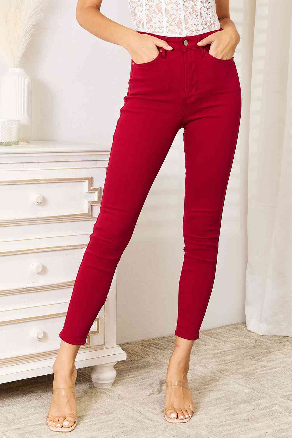 Judy Blue Full Size High Waist Tummy Control Skinny Jeans *