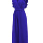 Ruffled Surplice Cap Sleeve Jumpsuit
