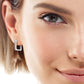 Moissanite Geometric 925 Sterling Silver Earrings