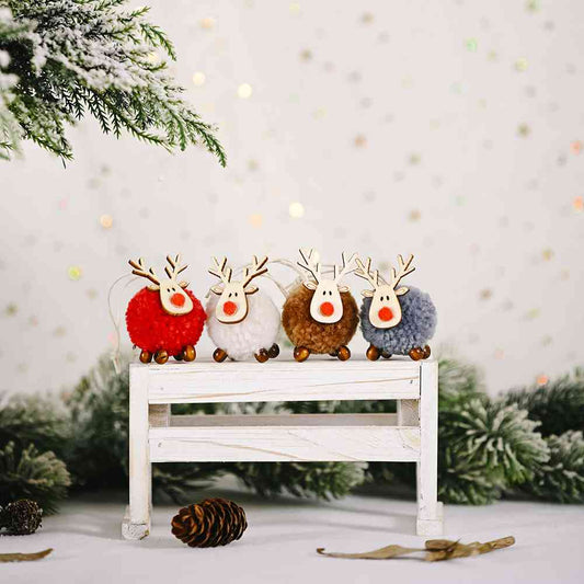 4-Piece Reindeer Hanging Christmas Widgets