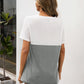 Women's Bryony Color Block V-Neck Short Sleeve Tee