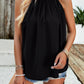 Ruched Grecian Neck Tank