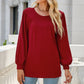 Full Size Round Neck Long Sleeve Top