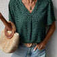 Women's CLASSY Animal Print V-Neck Flutter Sleeve Blouse