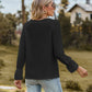 Full Size V-Neck Flounce Sleeve Blouse