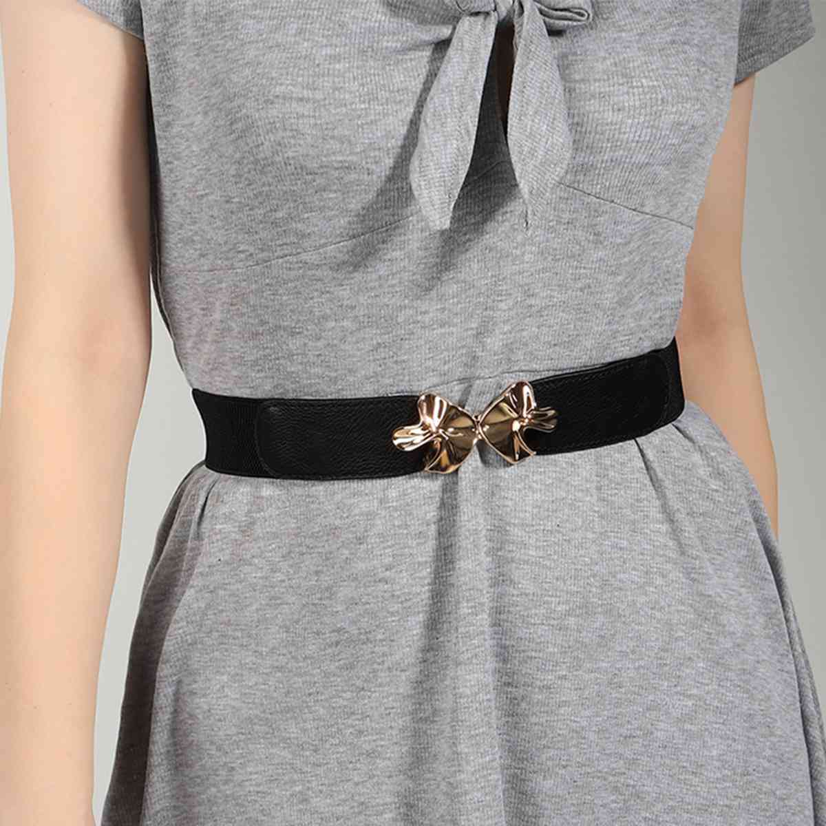 Ariana Beauty Alloy Buckle Elastic Belt