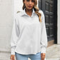 Button Up Collared Neck Long Sleeve Shirt
