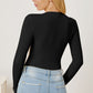 Adryane Jay Zip Up Long Sleeve Bodysuit