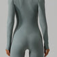 Square Neck Long Sleeve Active Romper