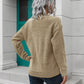 Dropped Shoulder Button Detail Sweater