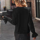 Full Size Ruffled V-Neck Flounce Sleeve Shirt