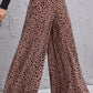 Women's Animal Print High-Rise Pants Culottes