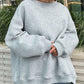 Oversize Round Neck Dropped Shoulder Sweatshirt
