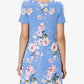 Floral Round Neck Short Sleeve Dress