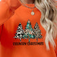 CHRISTMAS THEMED Graphic Round Neck Dropped Shoulder Sweatshirt
