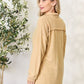 Heimish Full Size Button Up Mustard Yellow Long Sleeve Cardigan