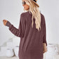 Contrast Mock Neck Long Sleeve T-Shirt
