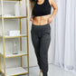 Leggings Depot Full Size Wide Waistband Cropped Joggers