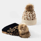 BeanieHatz Black Leopard Pom-Pom Cuffed Beanie