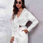 Collared Neck Buttoned Long Sleeve Shirt