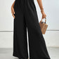 Wide Waistband Relax Fit Long Pants