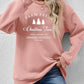 CHRISTMAS Graphic Round Neck Dropped Shoulder Sweatshirt