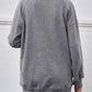 Round Neck Drop Shoulder Long Sleeve Sweatshirt