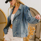 BiBi Button Up Long Sleeve Denim Jacket - Brand BiBi