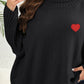 Plus Size Turtle Neck Long Sleeve Sweater