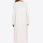 Women's GirlNextDoor Full Size Contrast Lace Trim Ruffle Hem Square Neck Night Dress