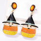 Witch's Hat Shape Synthetic Pearl Dangle Earrings